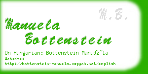 manuela bottenstein business card